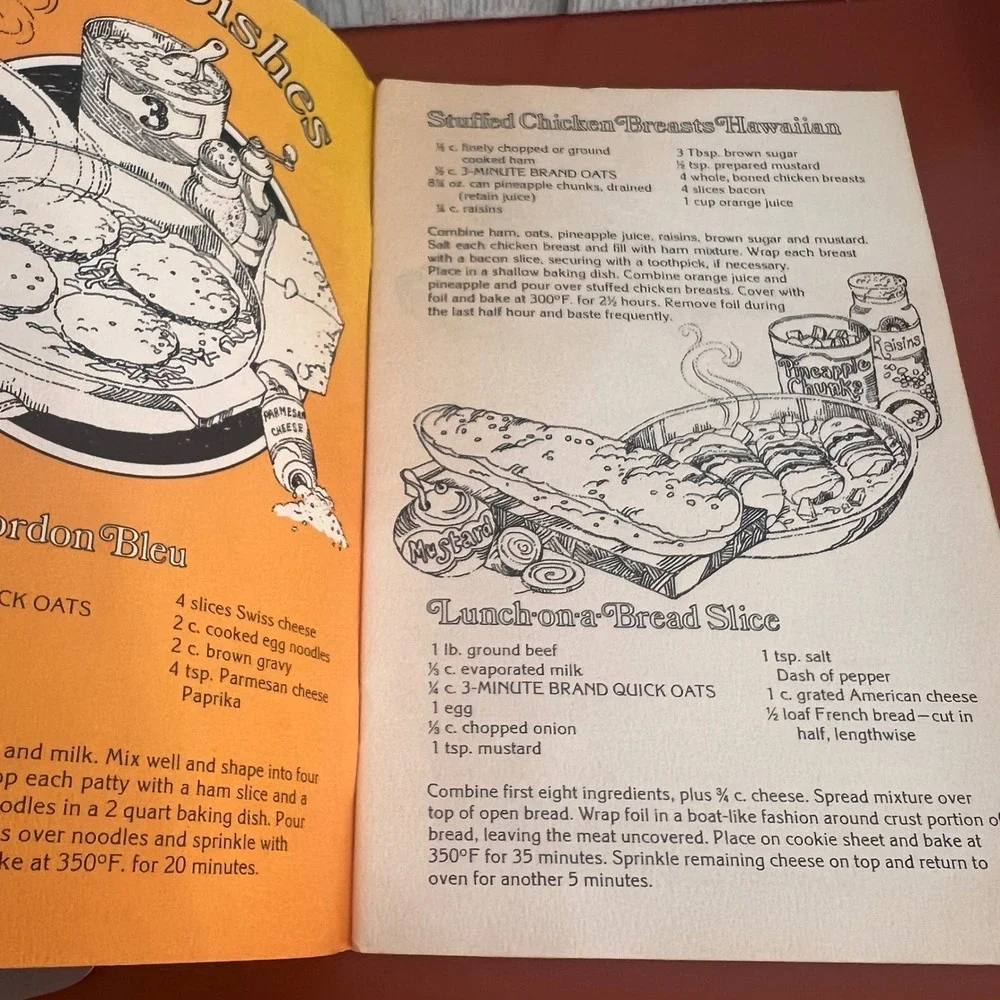 Vintage 3-Minute Brand Oats Cookbook Oatmeals Meals That Go Farther Vol 2 Recipe
